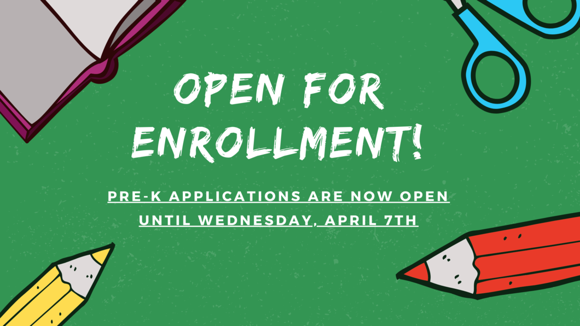 Pre-K Applications are Open